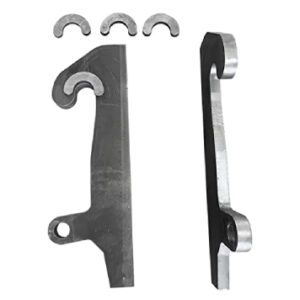 1 Pair Blank JRB 418 Quick Attachment for JRB Loader mounts + 4 Wear Ears for top Hook